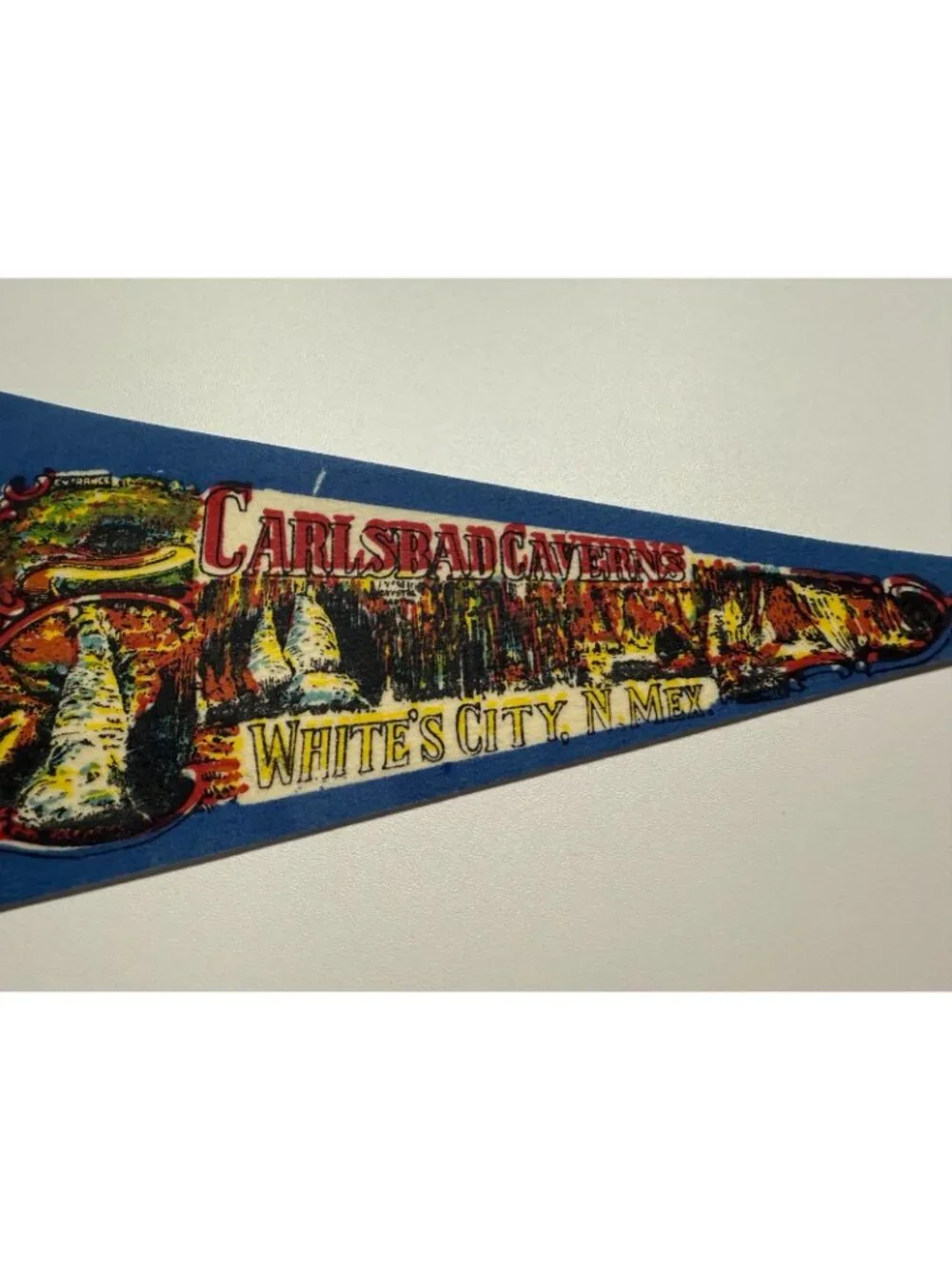 Vintage Carlsbad Caverns White's City, New Mexico pennant